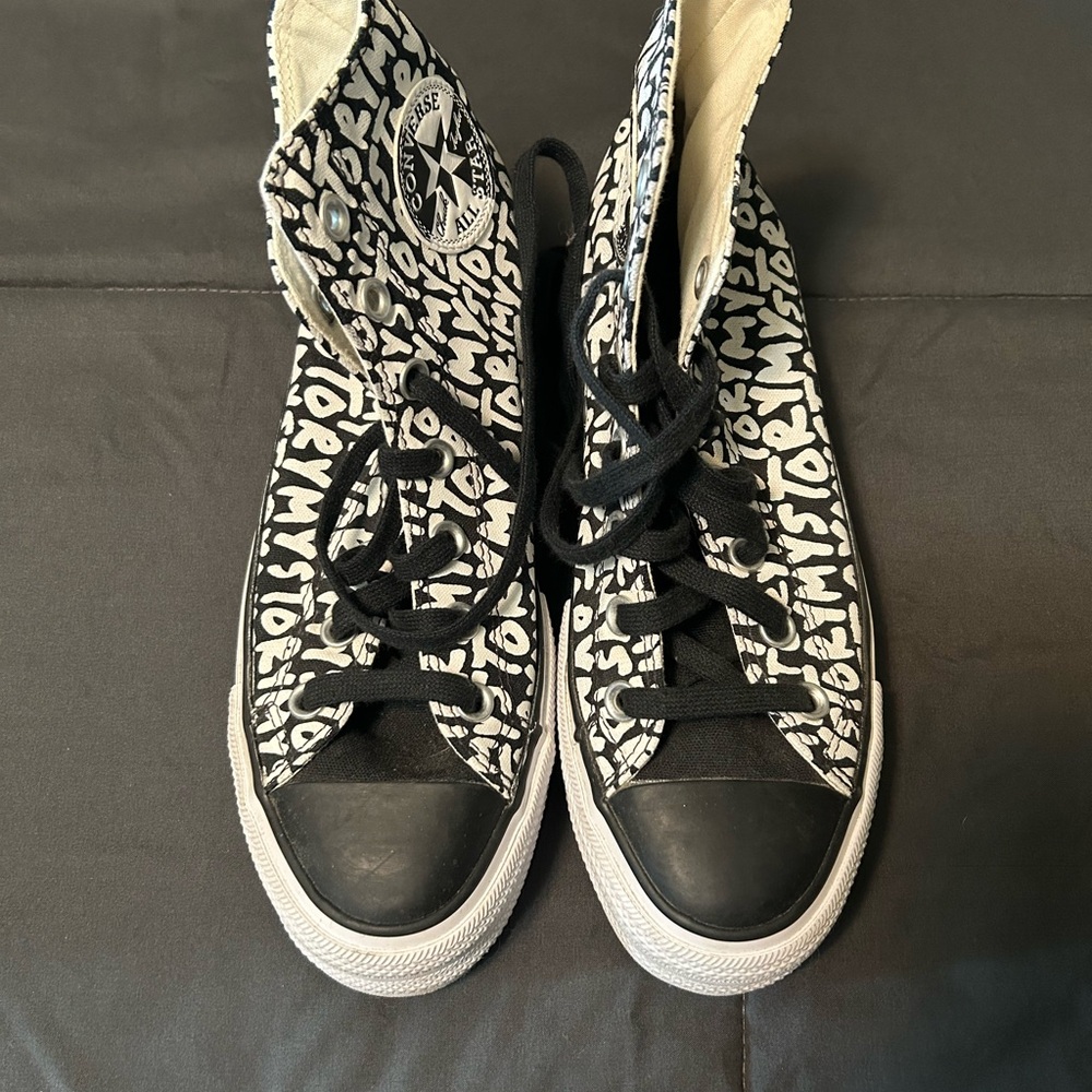 Converse Black and White Graphic High-Tops